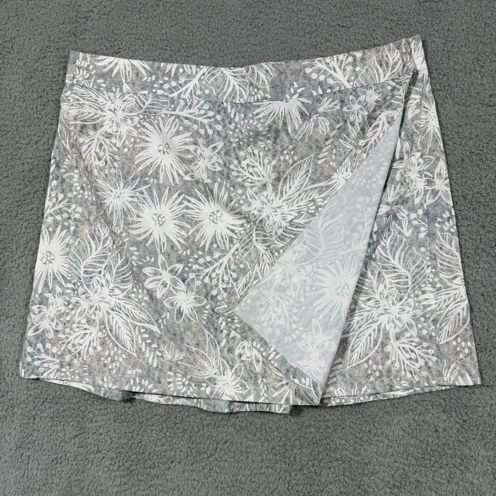 RipSkirt Hawaii Wrap Skirt Womens 2XL  XXL Tropical Gray Floral Length 2 Swim
